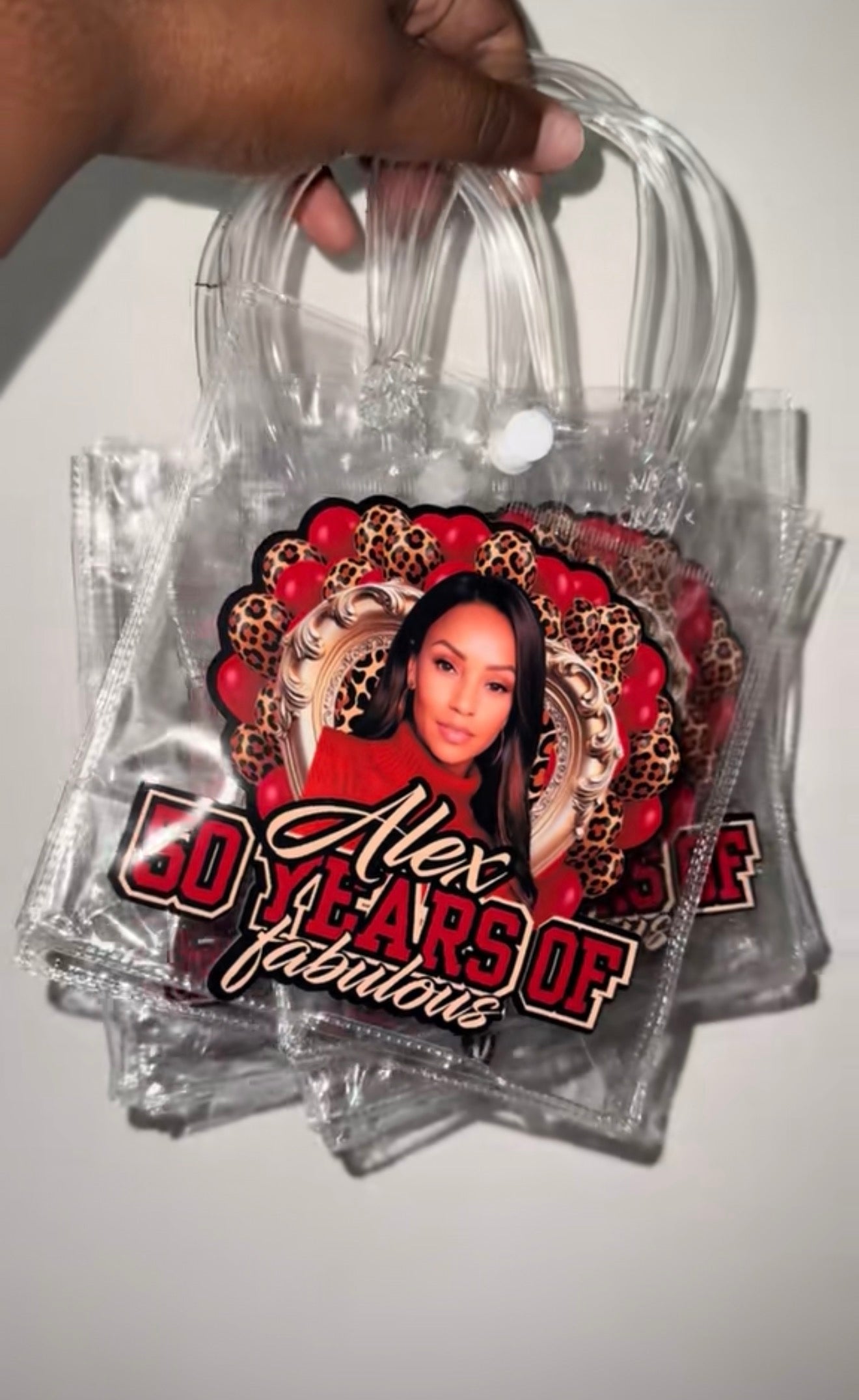 Personalized Clear Treat Bags