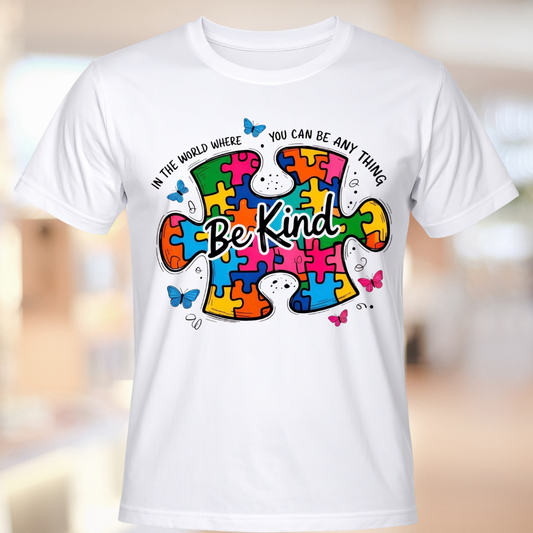Be Kind Puzzle Heart Tee
