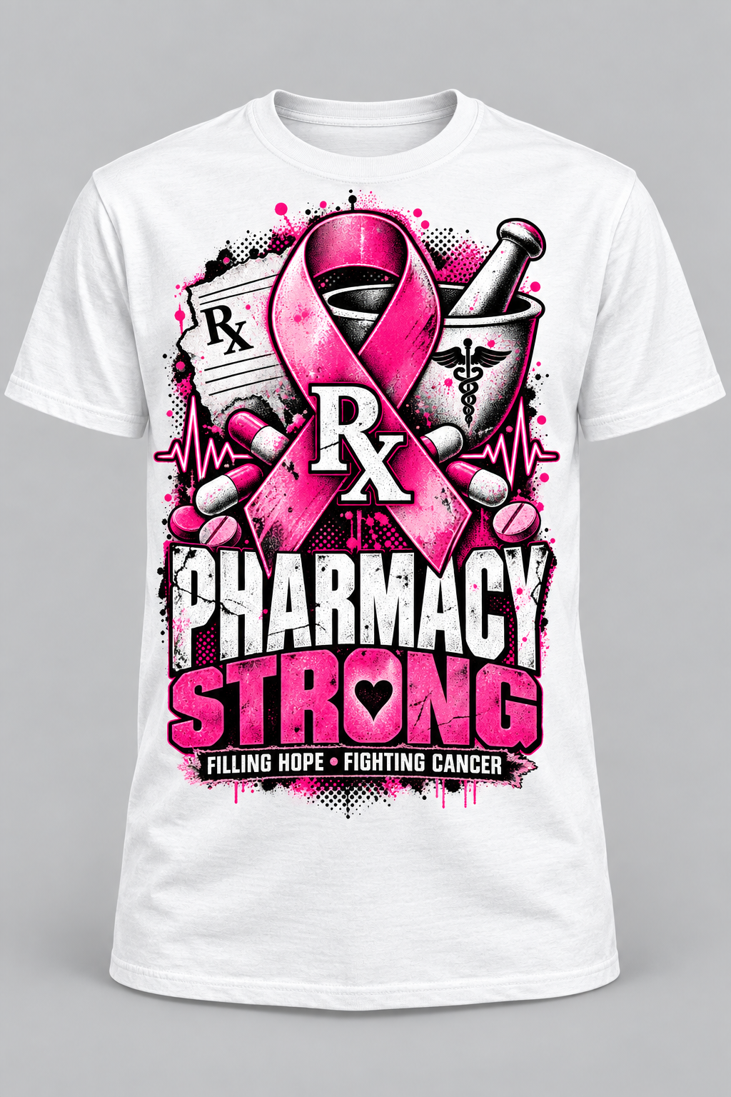 Pharmacy Strong Breast Cancer Awareness Tee