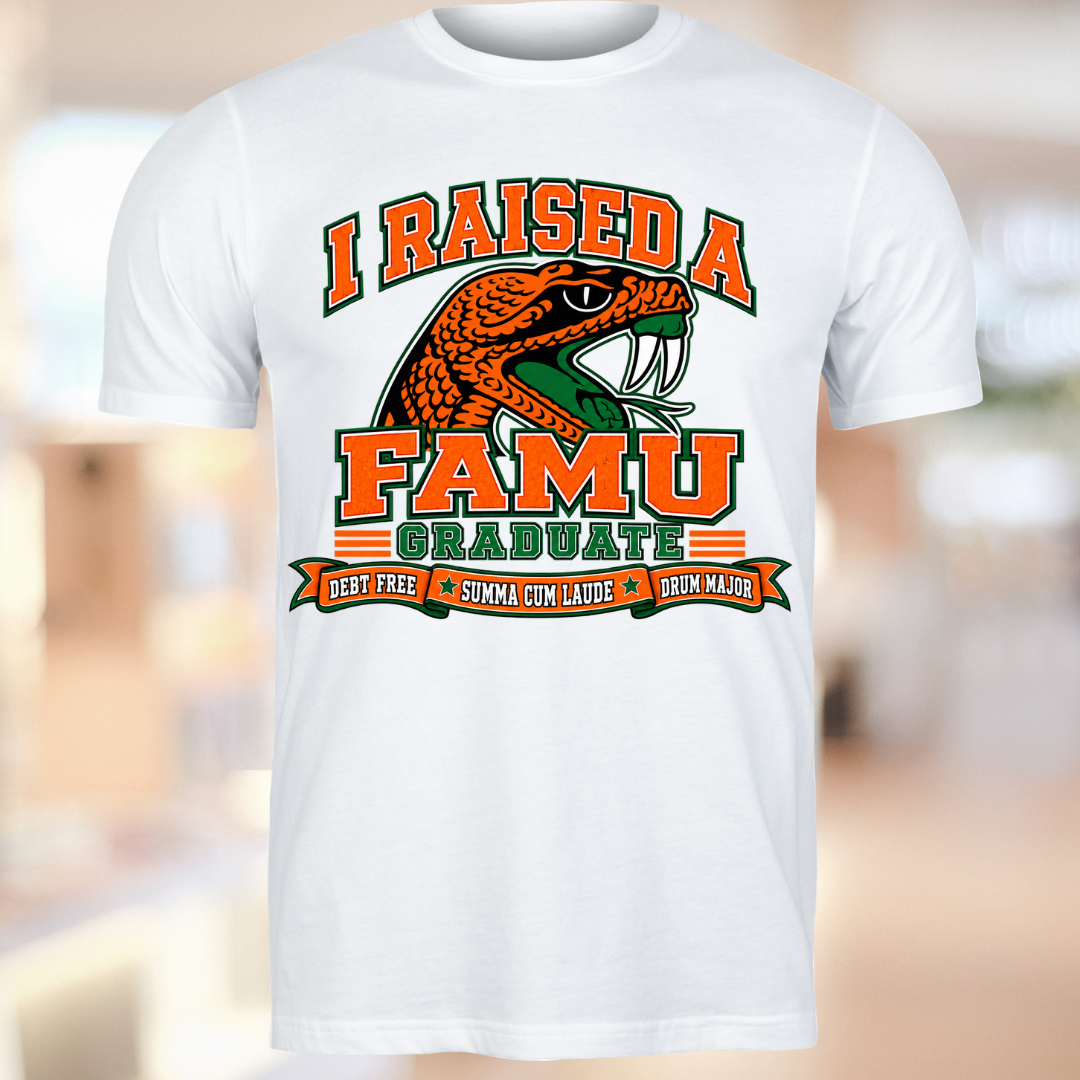 Raised a Rattler: FAMU Graduate Legacy Tee