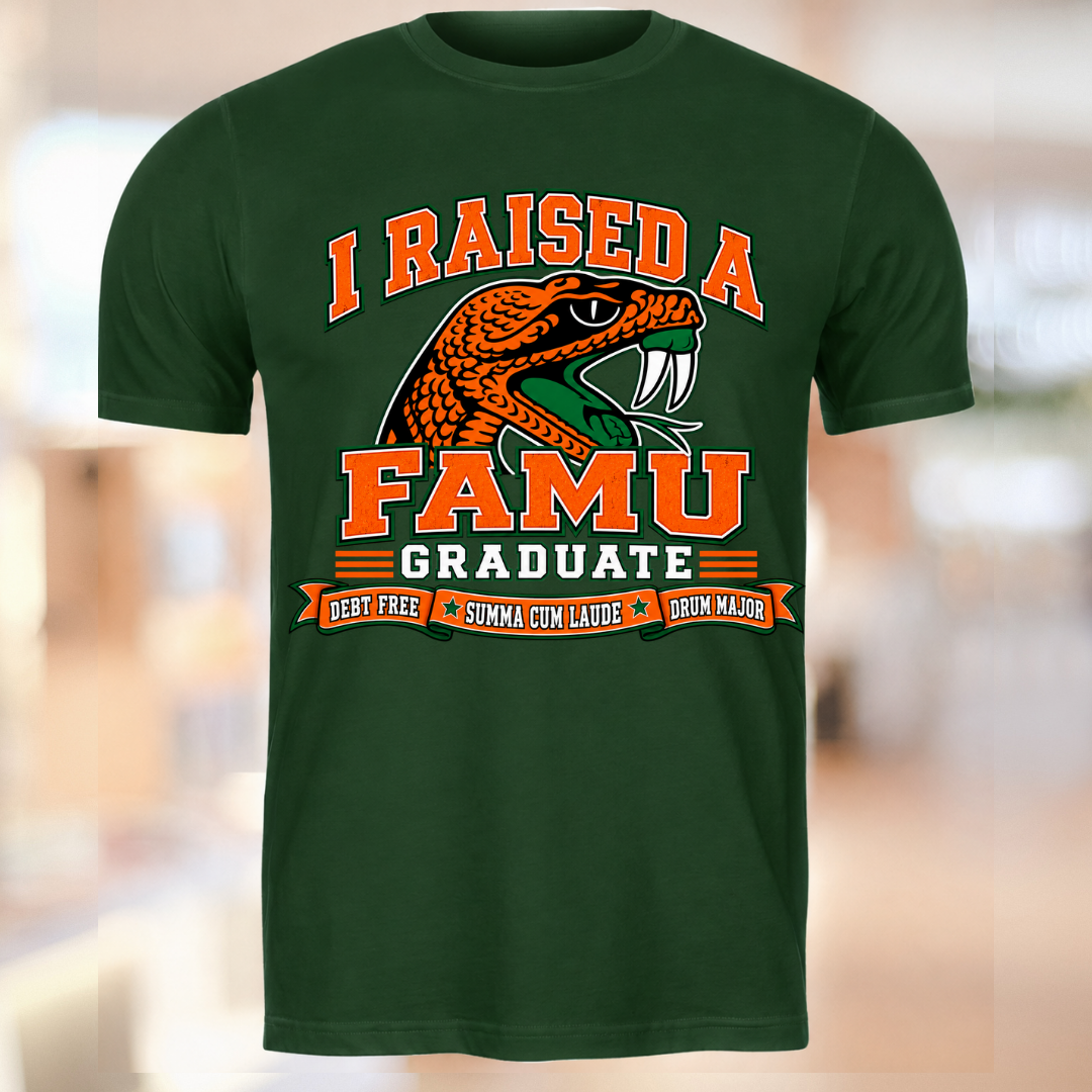 Raised a Rattler: FAMU Graduate Legacy Tee
