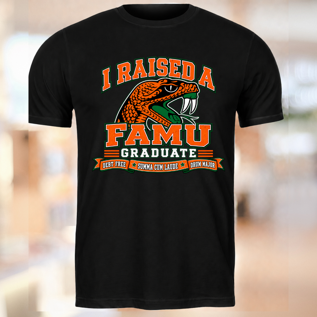Raised a Rattler: FAMU Graduate Legacy Tee