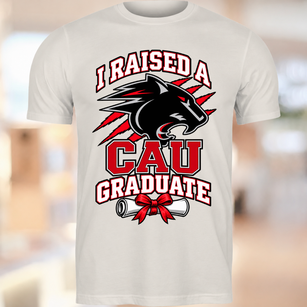 Raised a Panther – CAU Graduate Tee